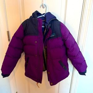 LLBean girls Puffer 2 in 1 coat